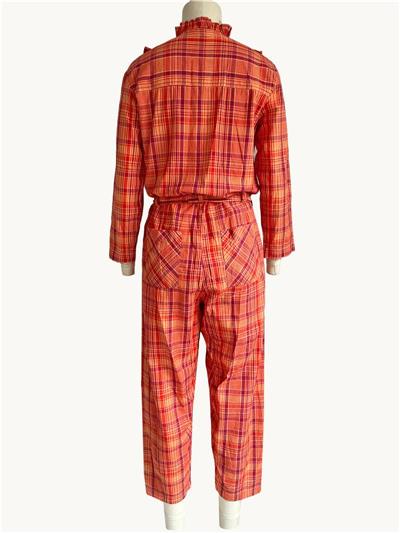 Adult Check Jumpsuit