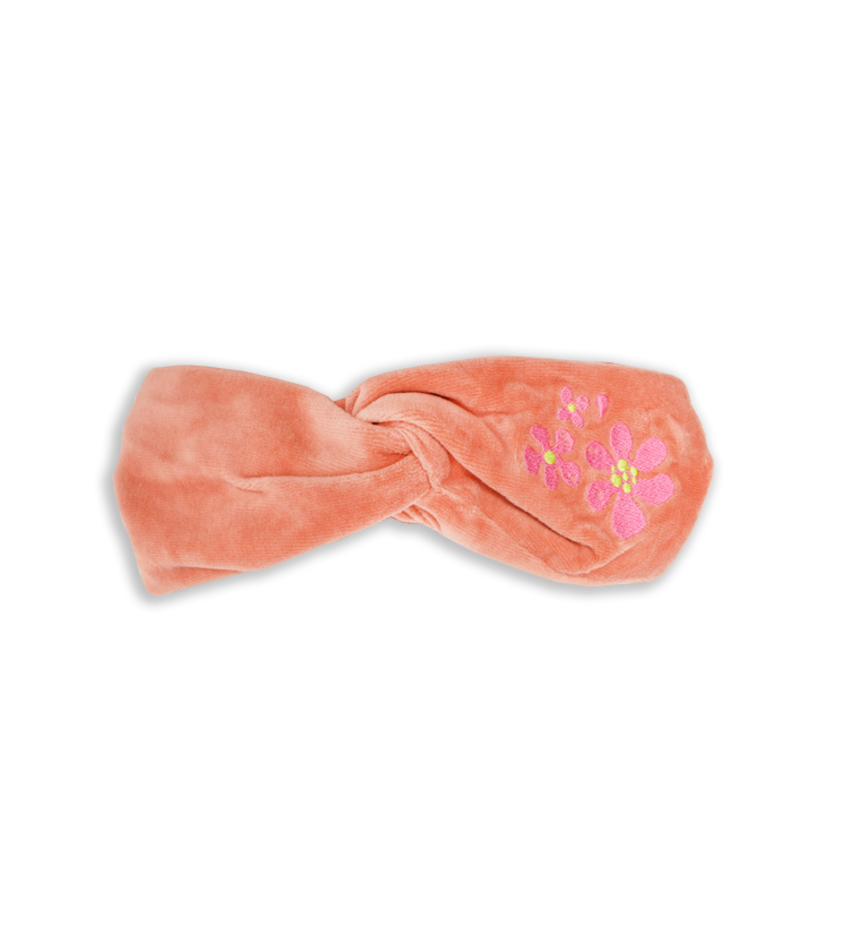 Children's Velvet Embroidered Floral Headband