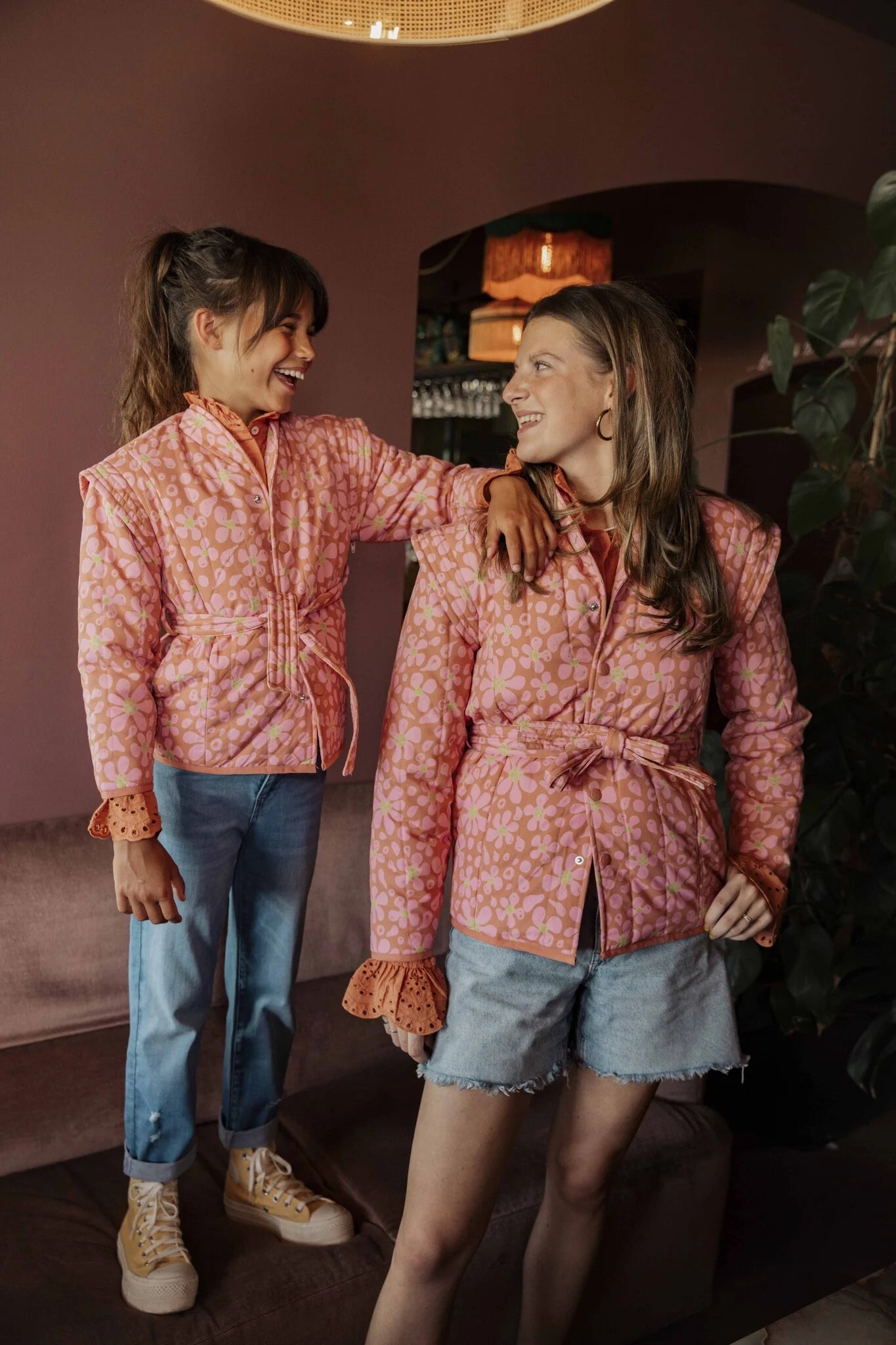 Children's Handmade Pink Floral Jacket