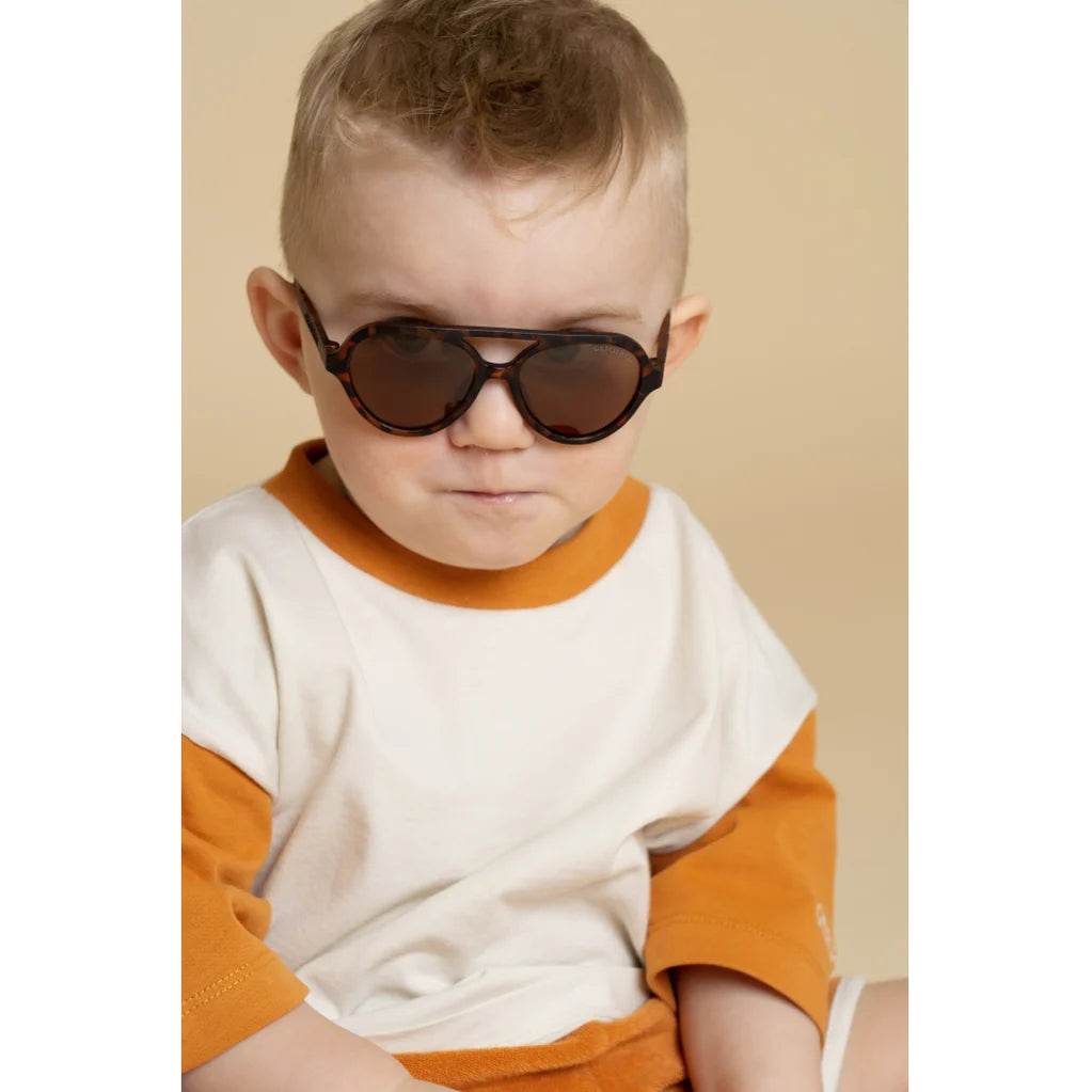 AVIATOR SUNGLASSES | BABY 0-2Y - POLARIZED in Tortoise