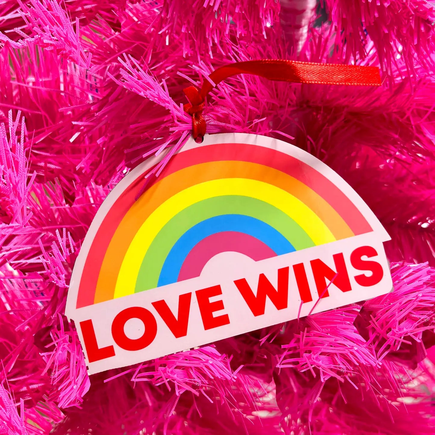 Love Wins Christmas Ornament
