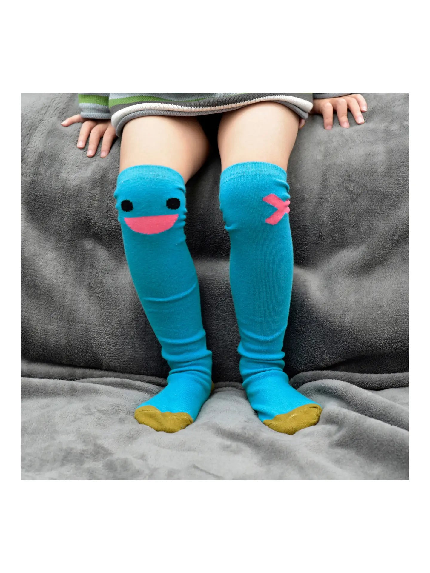 Blue Wisiti Knee Socks