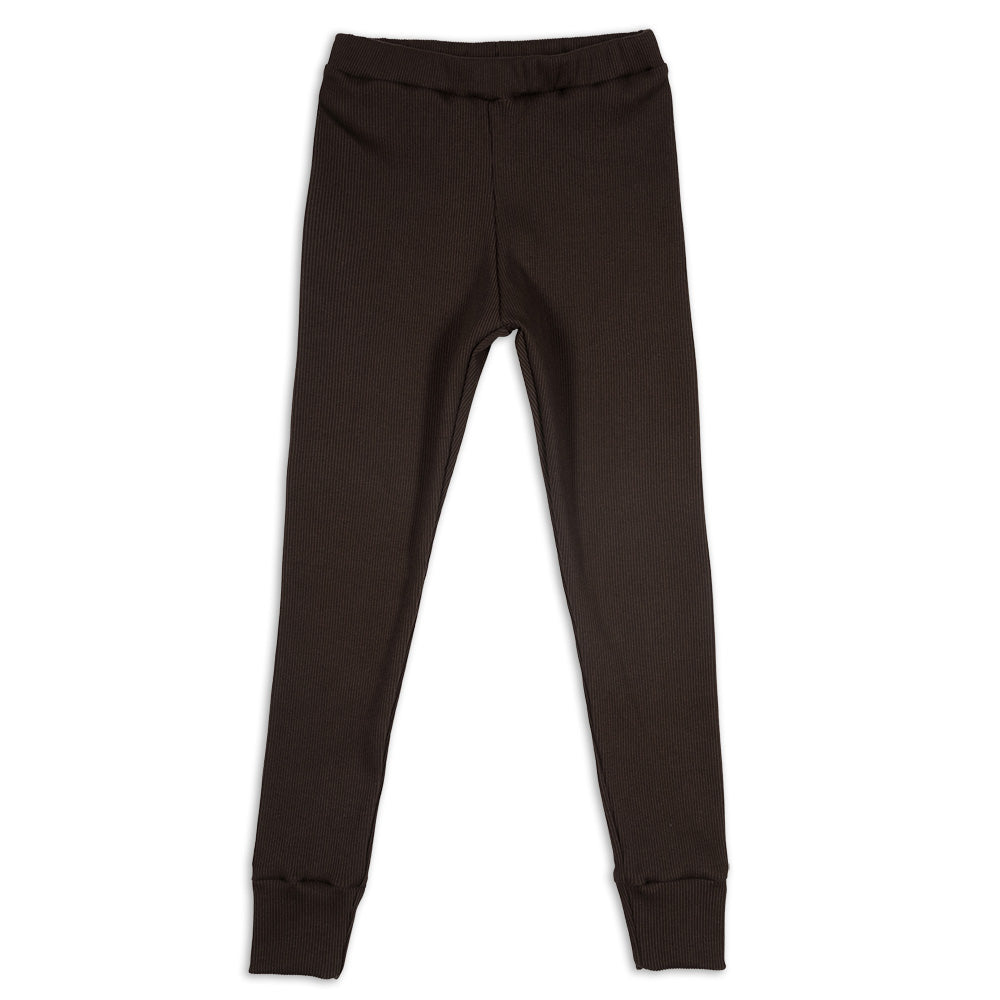 Children's Brown Rib Legging