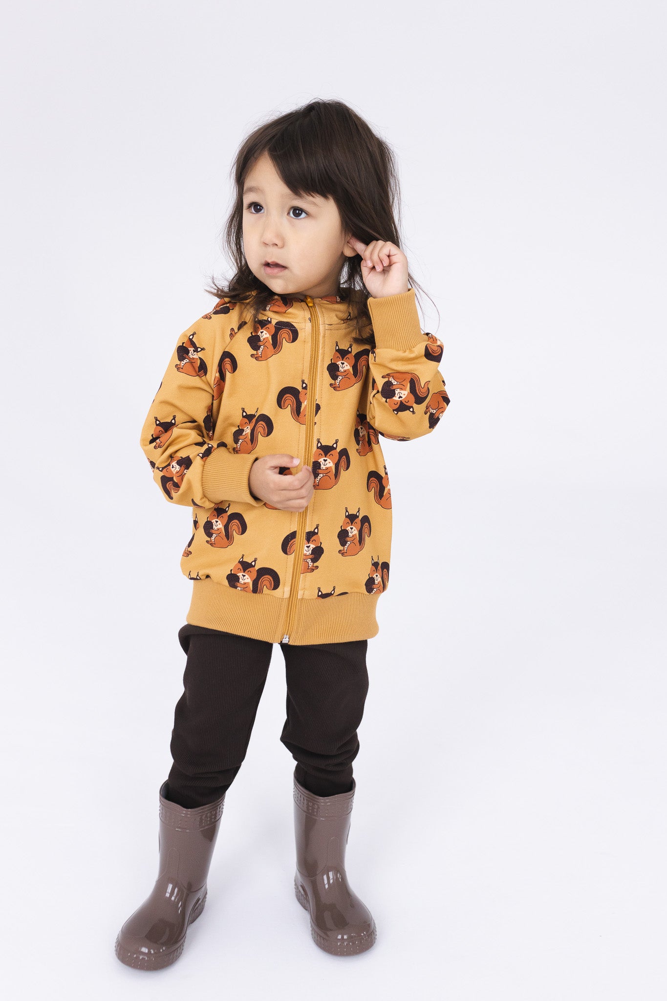 Children's Brown Rib Legging