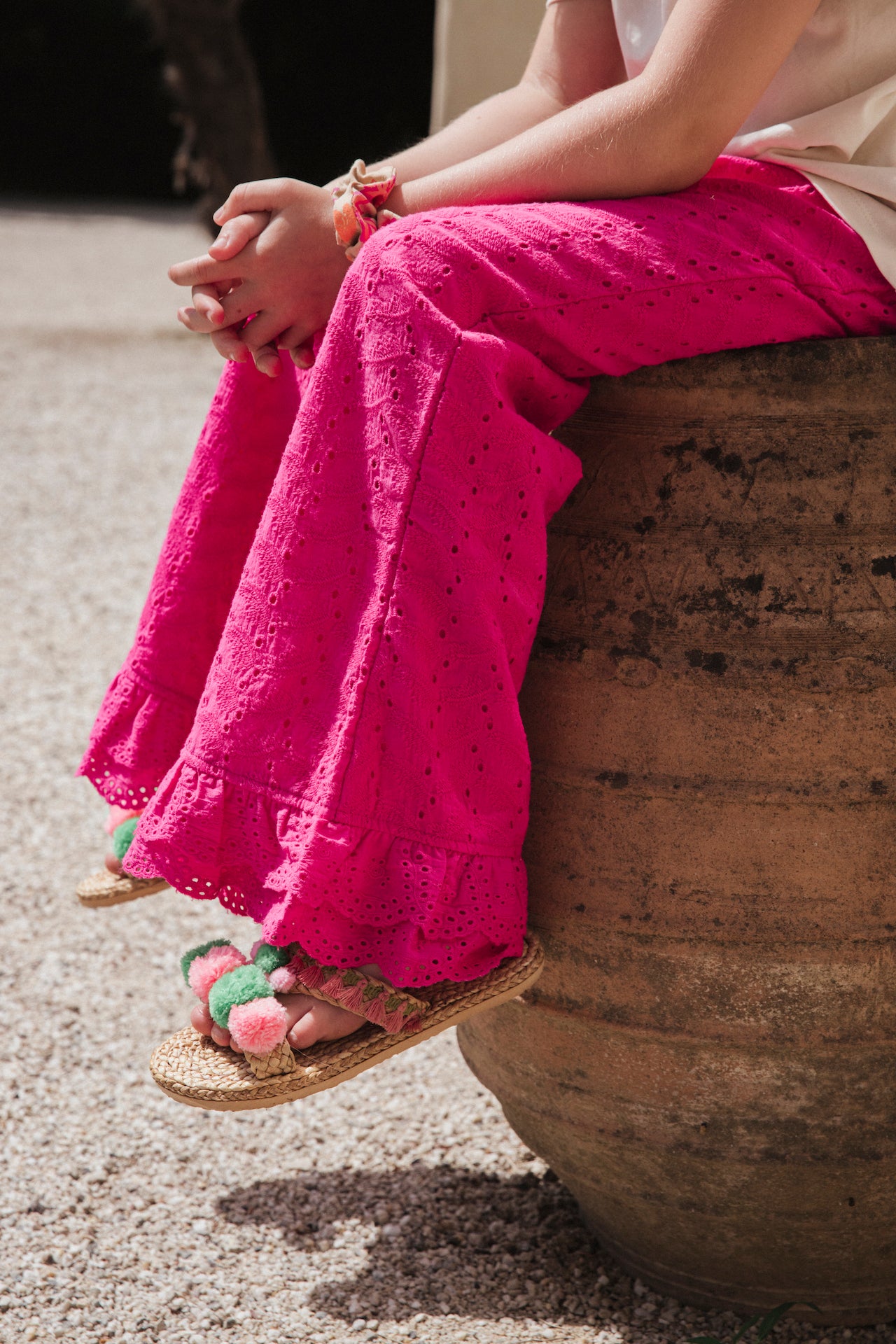 Adult Magenta Wide Leg Trousers (AM AYA WO 03)