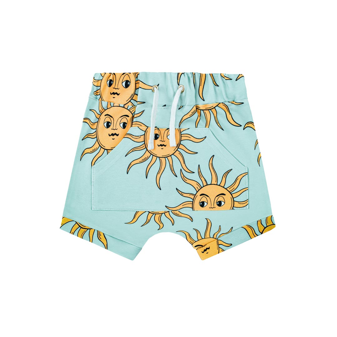 Kid's Blue Sun Shorts