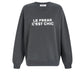 Organic Cotton Le Freak Sweatshirt in Dark Grey