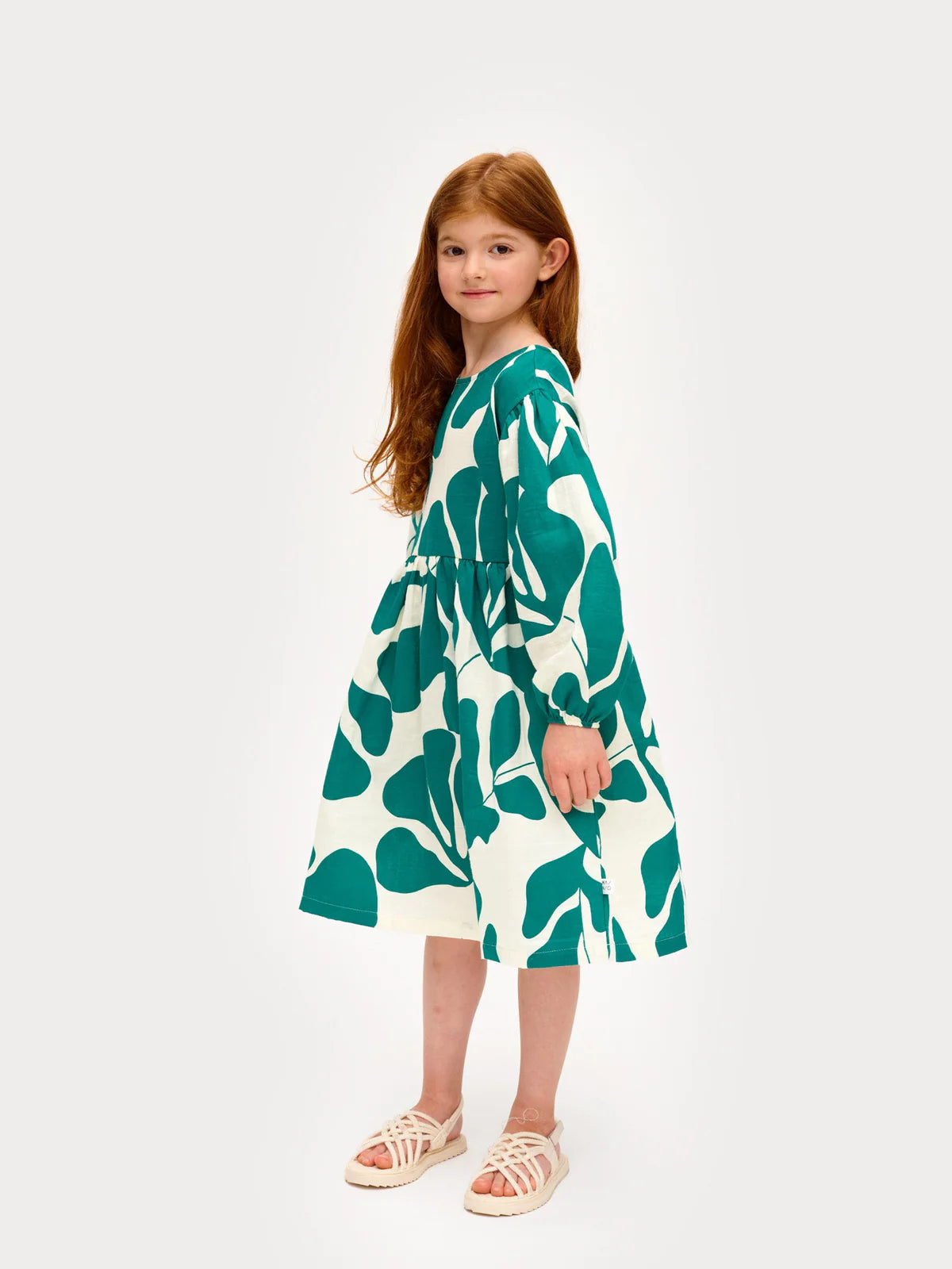 Children's Greenery Muslin Dress