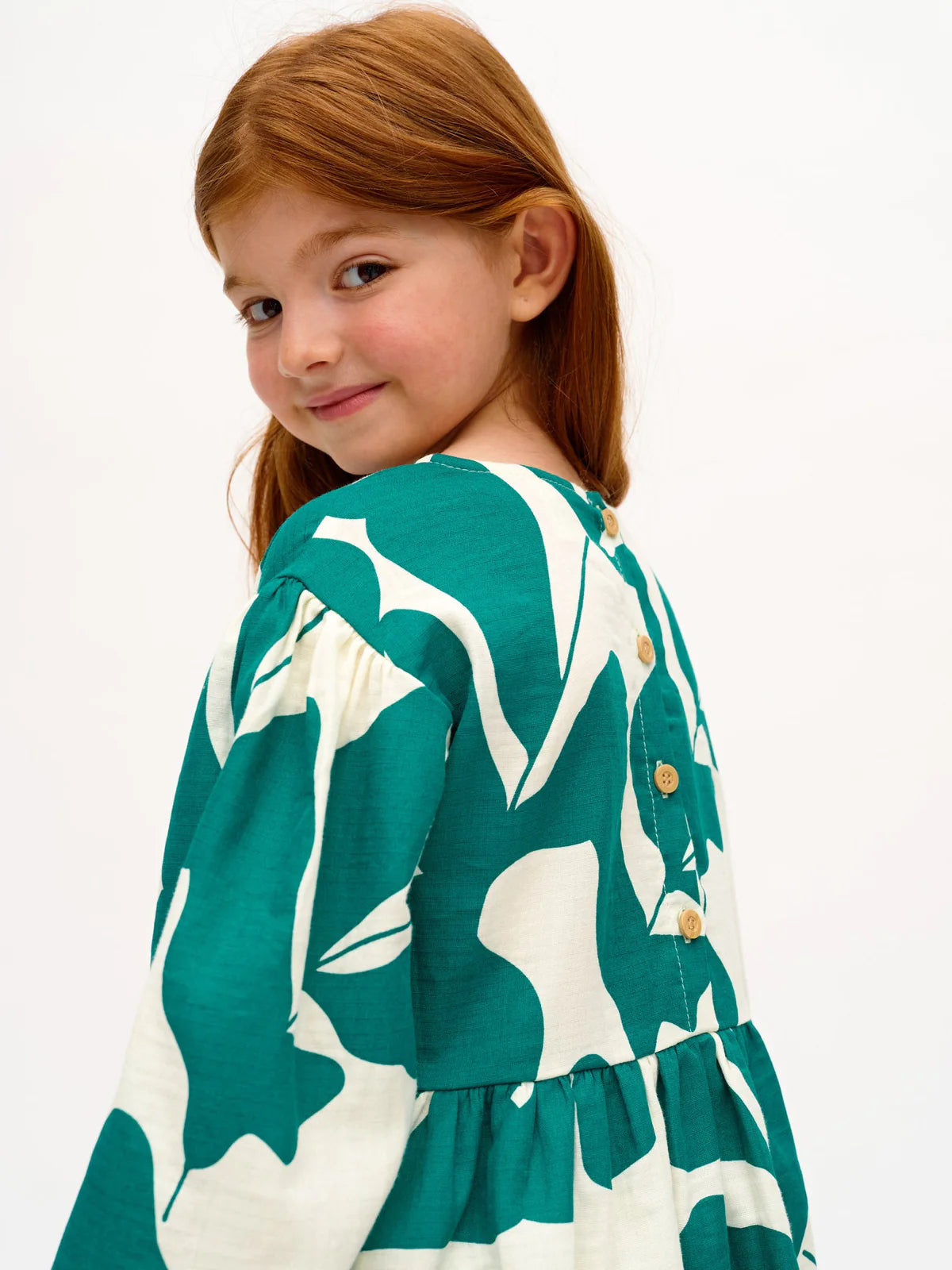 Children's Greenery Muslin Dress
