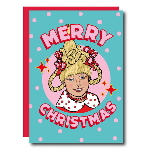 Merry Christmas Cindy Lou Who Grinch Greeting Card