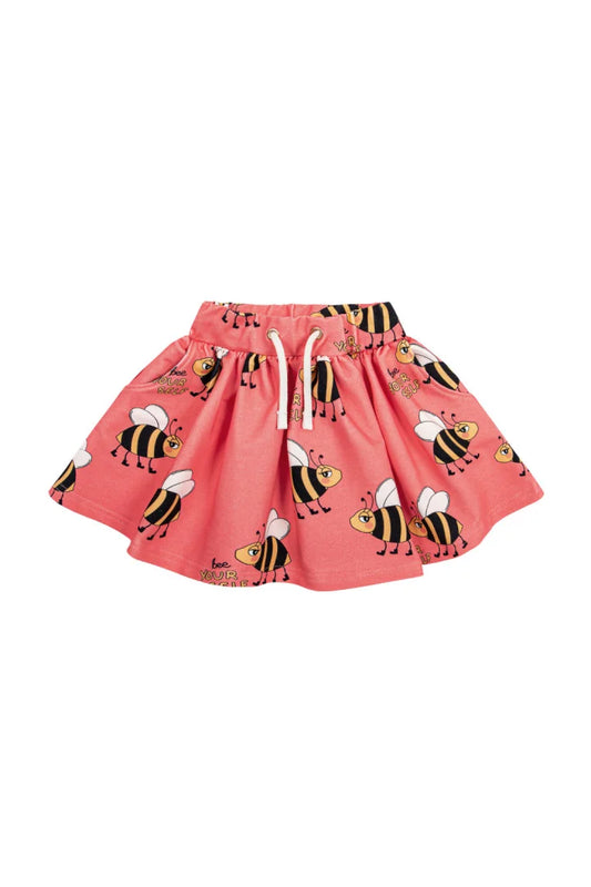Children's Coral Pink Bee Skirt