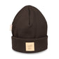 Children's Ribbed Beanie in Brown