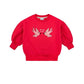Children's Red Swallow Puff Sweatshirt