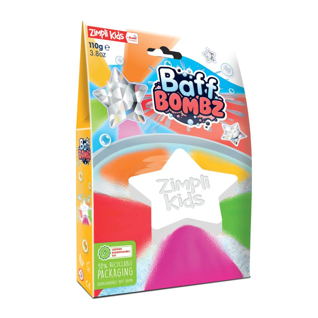 Eco Bath Bomb: Star with Rainbow Effects