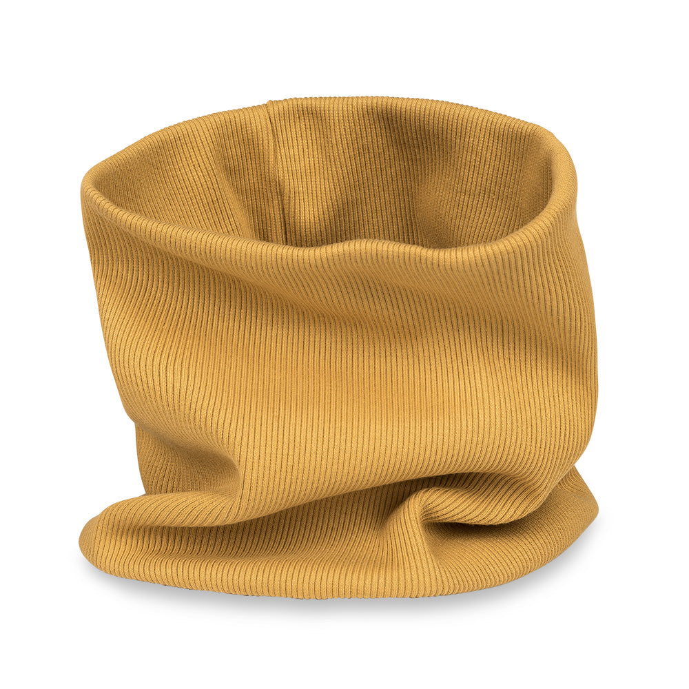 Children's Ribbed Mustard Cowl Scarf