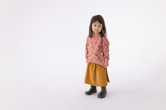 Children's Mustard Cord Skirt