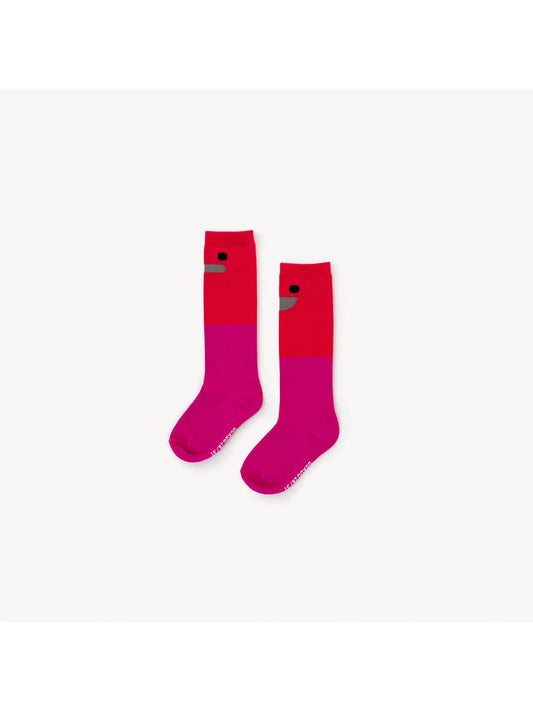 Red Wisiti Knee Socks