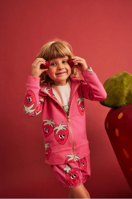 Children's Pink Strawberry Hoodie