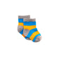 Polly & Andy Bamboo Blue & Orange (Seamless toe) Super Soft Socks