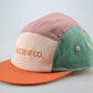 ORGANIC COTTON KIDS 5 PANEL CAPSIE - BURLWOOD & SHELL
