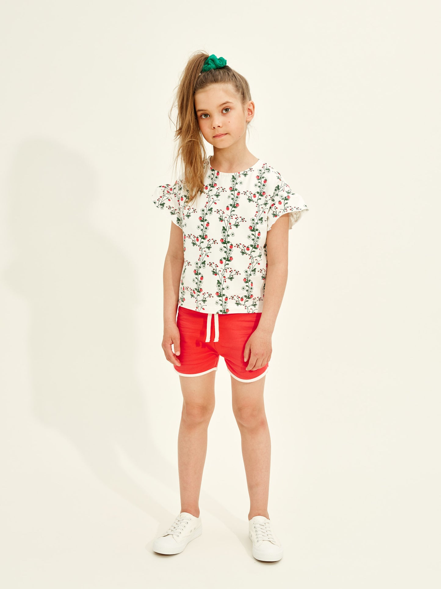 Kids Retro Sporty Shorts in Teaberry LAST ONE 1-2Y