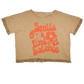 Kid's Fringed 'Smile & Find Balance' T-Shirt LAST ONE 5-6Y